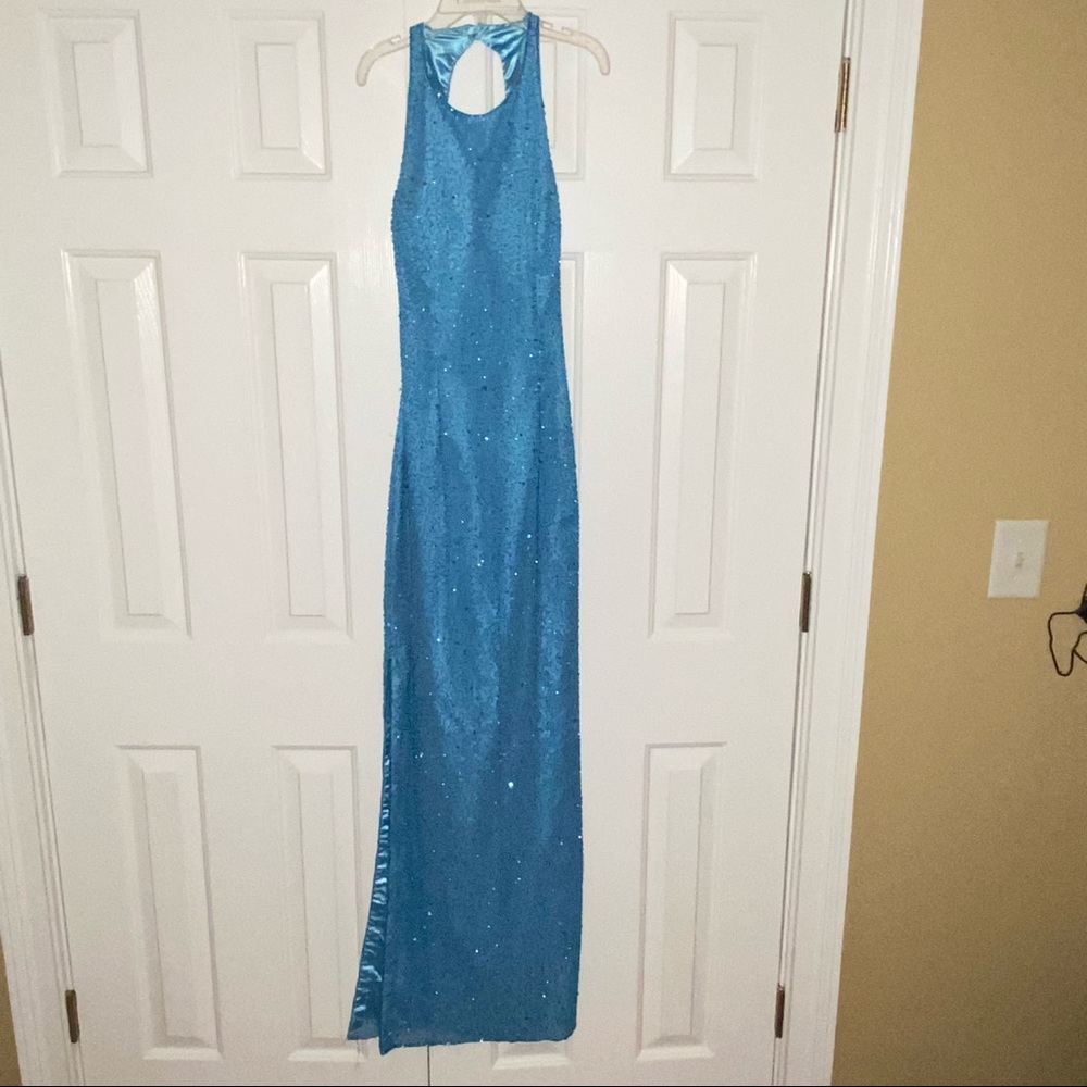 VTG SCALA Gown sequins medium 80s/90s